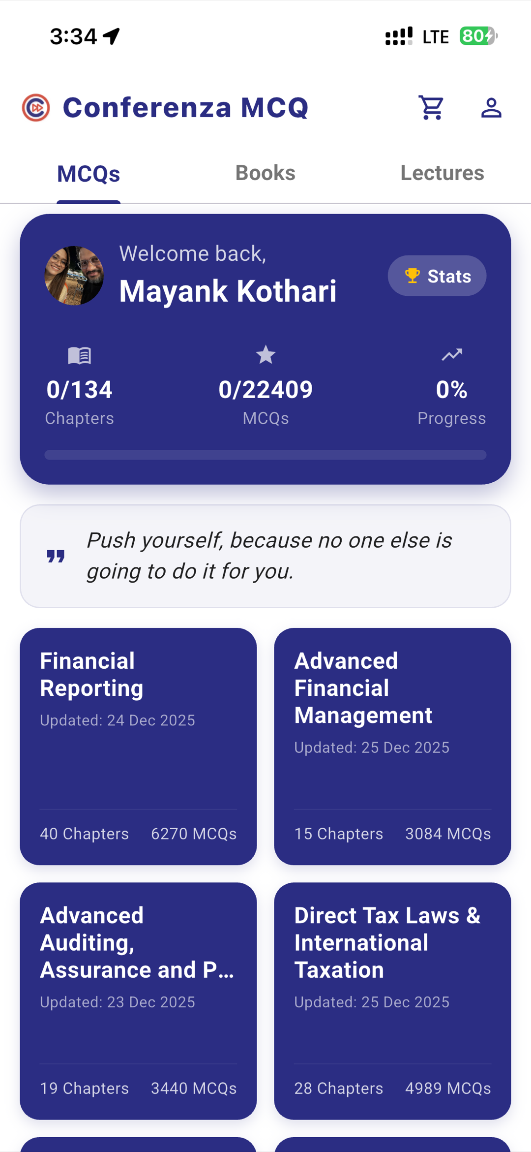 Conferenza MCQ screenshot 1